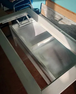 Regalo mesa abatible de madera blanca