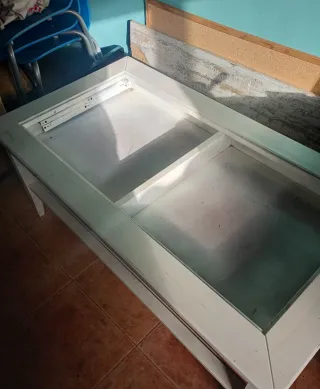 Regalo mesa abatible de madera blanca