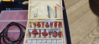 Recortadora Fresadora Madera + Set Brocas