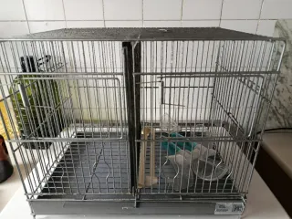 Jaula para parejas plateada