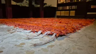 Alfombra jarapa de la Alpujarra de Granada