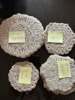 Sottopiattini pizzo al tombolo