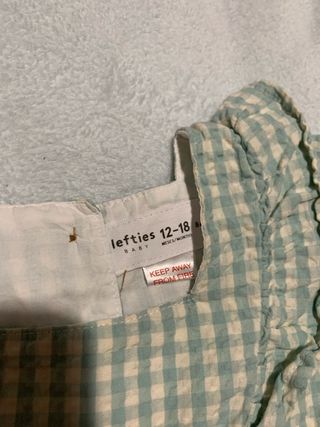 Vestido de niña a cuadros