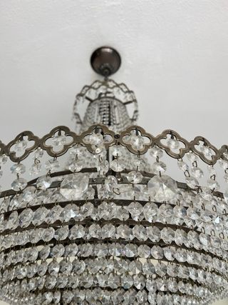 Lámpara de cristal retro 1970