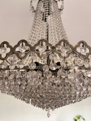 Lámpara de cristal retro 1970