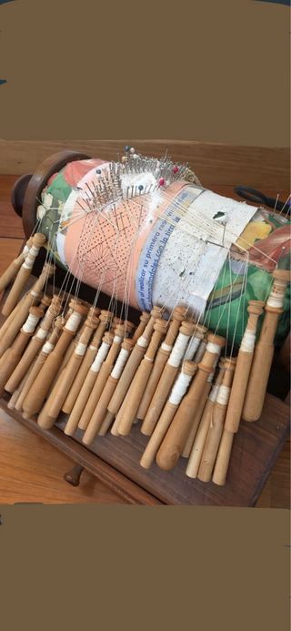 Mundillo Cilindrico Bolillos Rulo