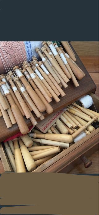 Mundillo Cilindrico Bolillos Rulo