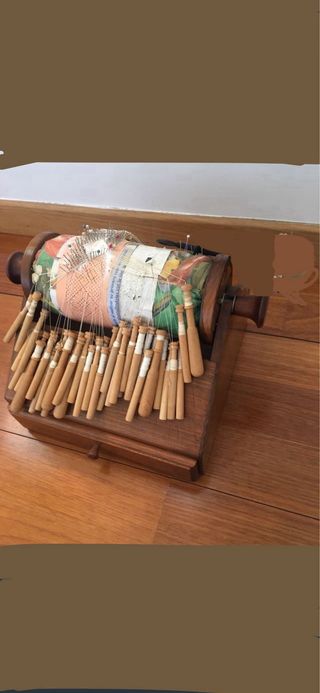 Mundillo Cilindrico Bolillos Rulo