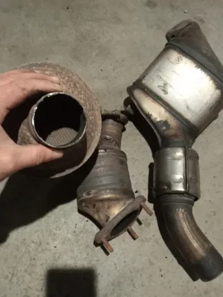 1 catalizador BMW 1 fiat + 1 Filtro Partículas Fia