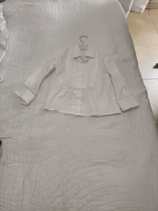 Traje Flamenco Niño Negro y Blanco Talla 2-3 años