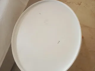 Conjunto 2 mesas redondas blancas