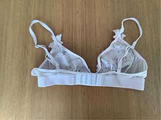 Bralette rosa encaje y terciopelo