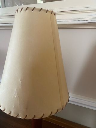 2 Lámparas de Mesa Beige y Marrón