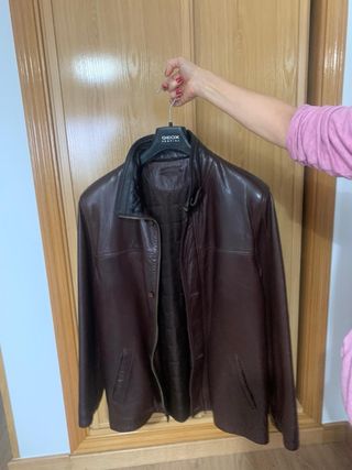 Chaqueta de piel ovino Geox marrón