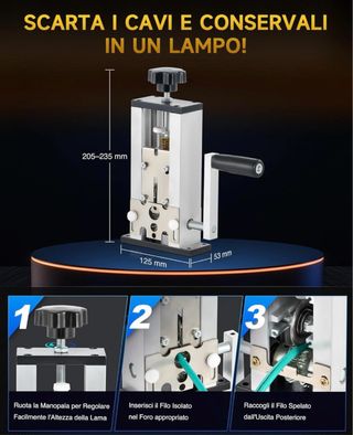 Spelacavi Manuale 1.5-25mm