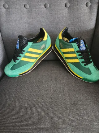 Zapatillas Adidas SL72 Talla 40 Verde/Amarillo.