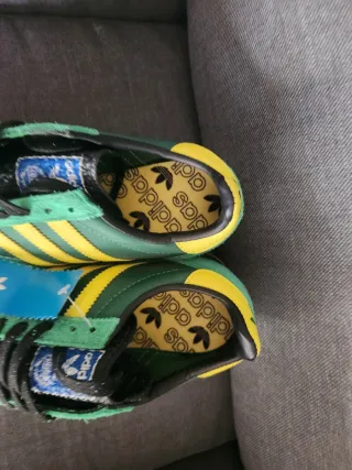 Zapatillas Adidas SL72 Talla 40 Verde/Amarillo.