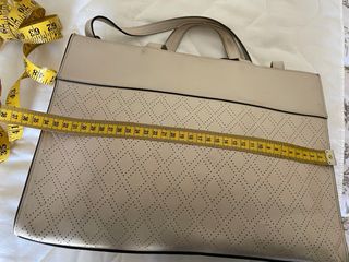 Borsa Emme donna beige/bianca