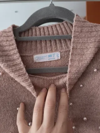 Jersey rosa manga abullonada