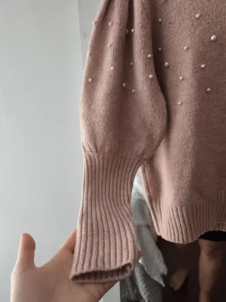 Jersey rosa manga abullonada