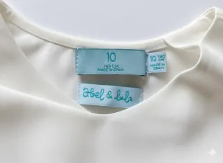 Mono plisado niña ceremonia blanco