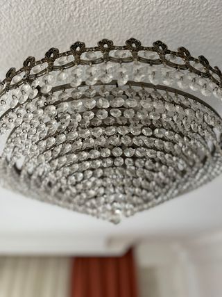 Lámpara retro cristal 1970