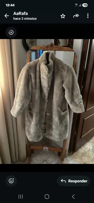 Chaquetón mouton beige