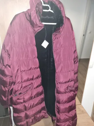 Chaquetón acolchado con pelo interior