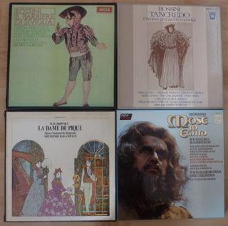 Lote 10 cajas de Vinilos Ópera Clásica. Lote 1.