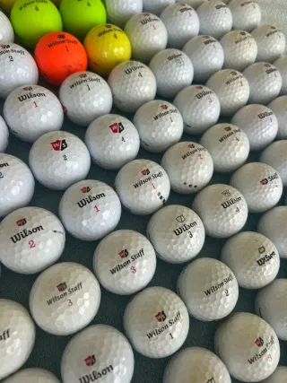 134 BOLAS DE GOLF WILSON STAFF Y WILSON