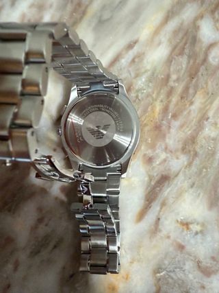 Reloj Armani Clásico Negro y Plateado