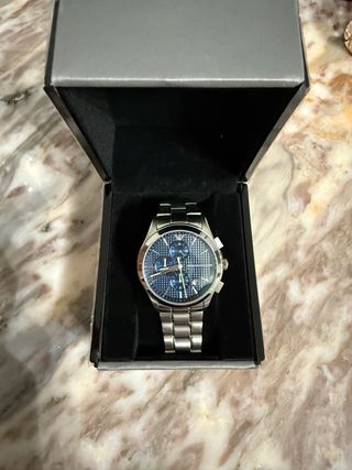 Reloj Armani Clásico Negro y Plateado