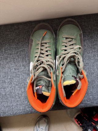 Zapatillas Nike Blazer Mid Verde Naranja