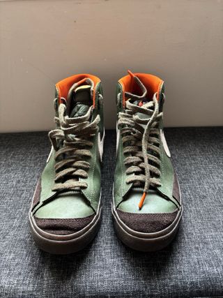 Zapatillas Nike Blazer Mid Verde Naranja