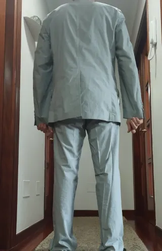 Traje Florentino Gris Rayas