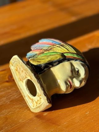 Hucha Indio Americano Cerámica