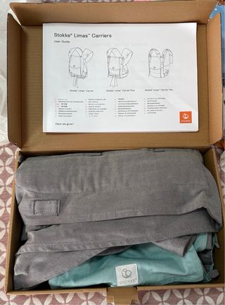 Mochila Portabebés Stokke Limas Turquoise Grey