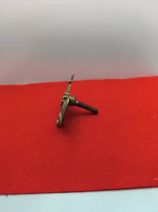 Tirador antiguo lazo flor