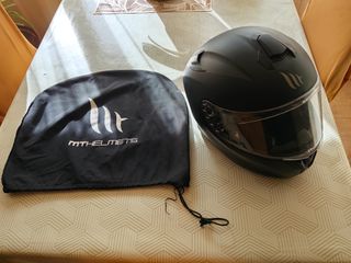 Casco MT Helmets Targo Shell Negro Mate Talla L