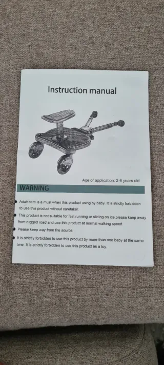 Patinete universal para carro de bebé con asiento