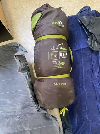 2 Colchones Hinchables y Saco Dormir