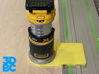Adaptador fresadora DeWalt en rieles Festool