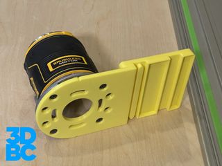 Adaptador fresadora DeWalt en rieles Festool