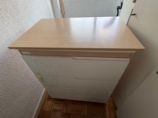 Mueble cambiador con bañera