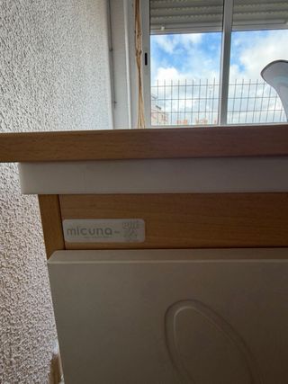 Mueble cambiador con bañera