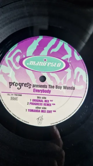 Vinilo Progress The Boy Wunda Everybody
