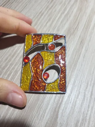 Colgante esmaltado diseño abstracto