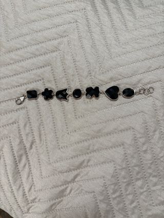 Conjunto Tous Oso Negro y Plata