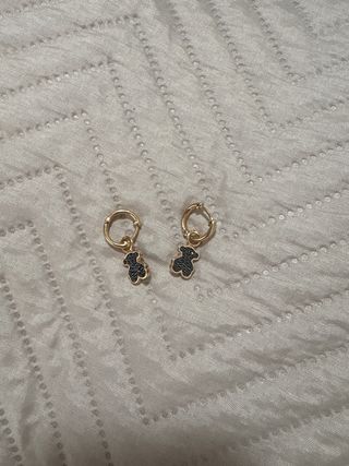 Conjunto Tous Oso Negro y Plata