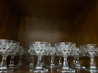 Lote 50 vasos cristal tallado